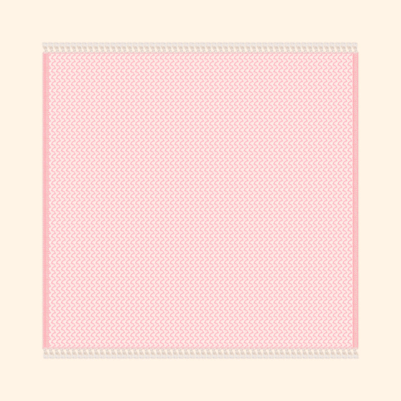 Silent Ripple Pure Cotton Blanket In Pink