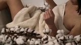 Plush & Bare Bath Towel In Ecru