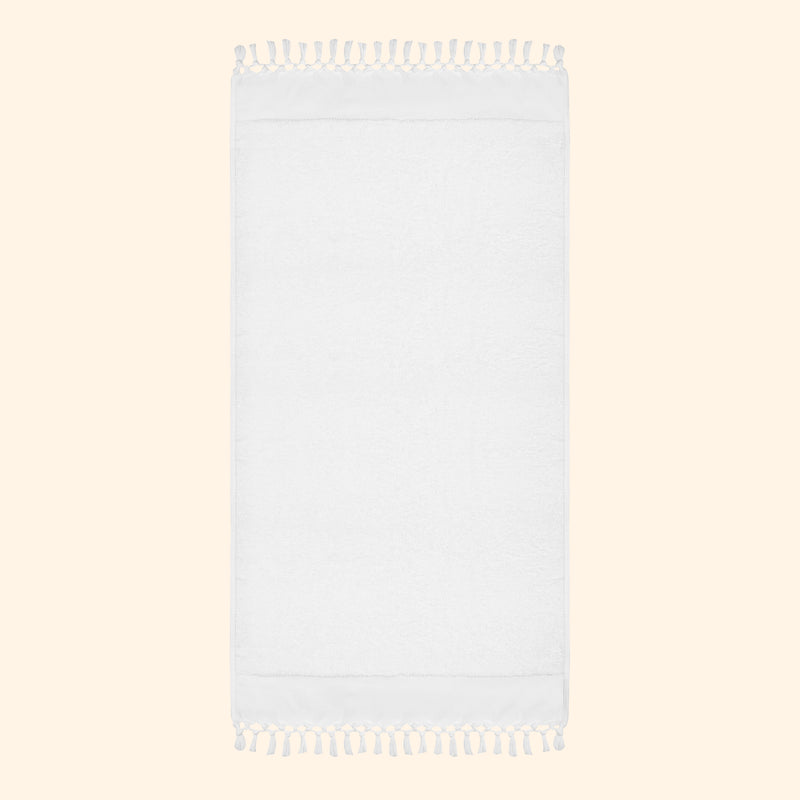Plush & Bare Pure Cotton Bath Towel In White