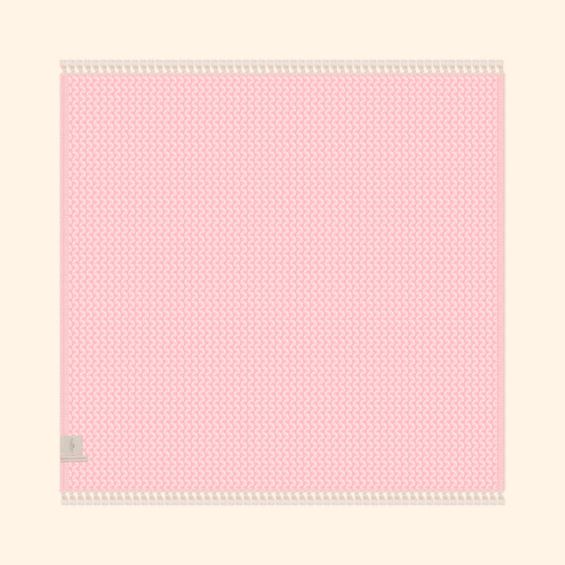 Silent Ripple Pure Cotton Blanket In Pink