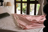 Silent Ripple Pure Cotton Blanket In Pink