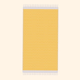 Modern Love Pure Cotton Bath & Beach Towel In Sunny Yellow