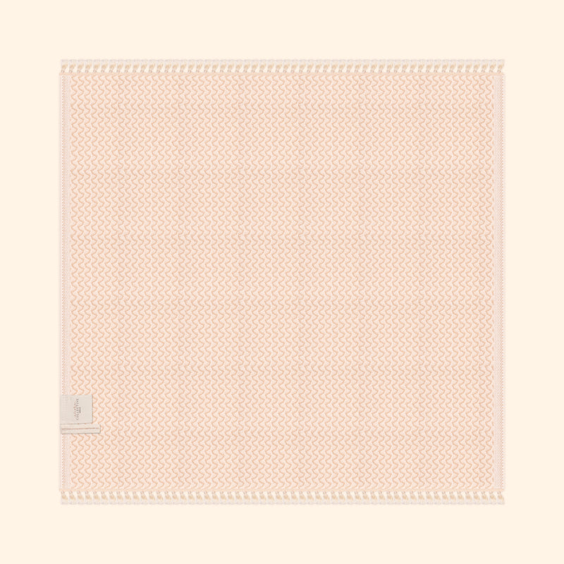 Silent Ripple Pure Cotton Blanket In Tan