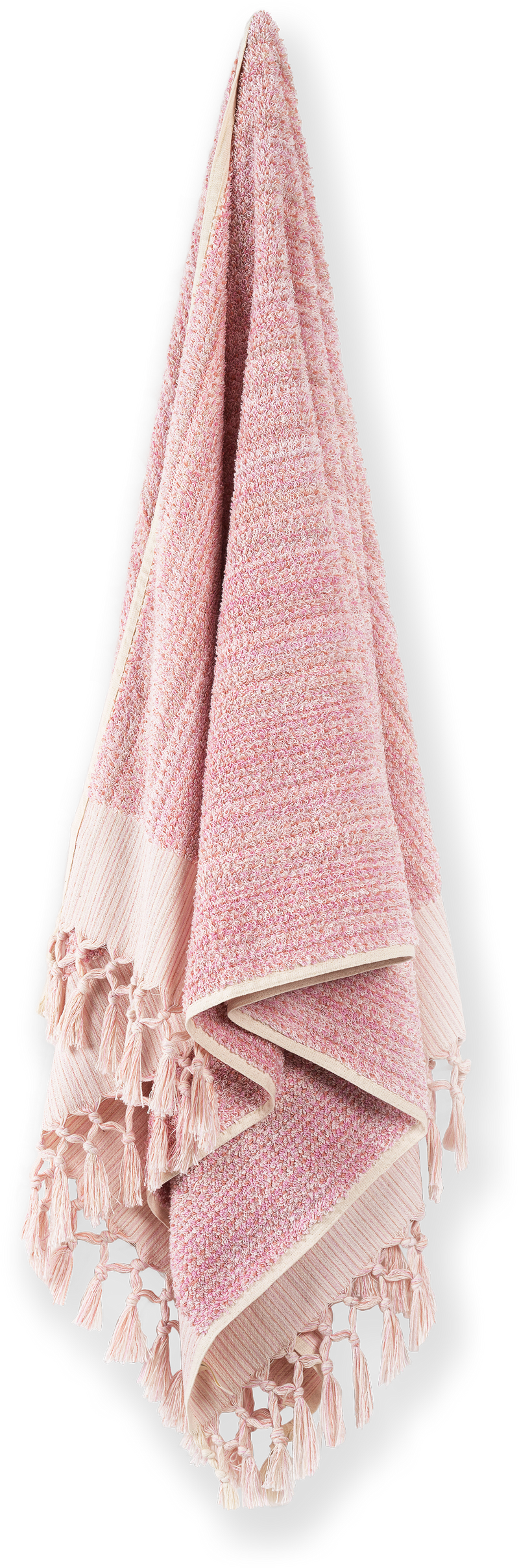 Earth Lines Bath Towel Pink