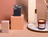 The Opulent Spa Ritual Gift Hamper - Beige Spa Towel, Candle, Gourmet Soap & Towel Perfume